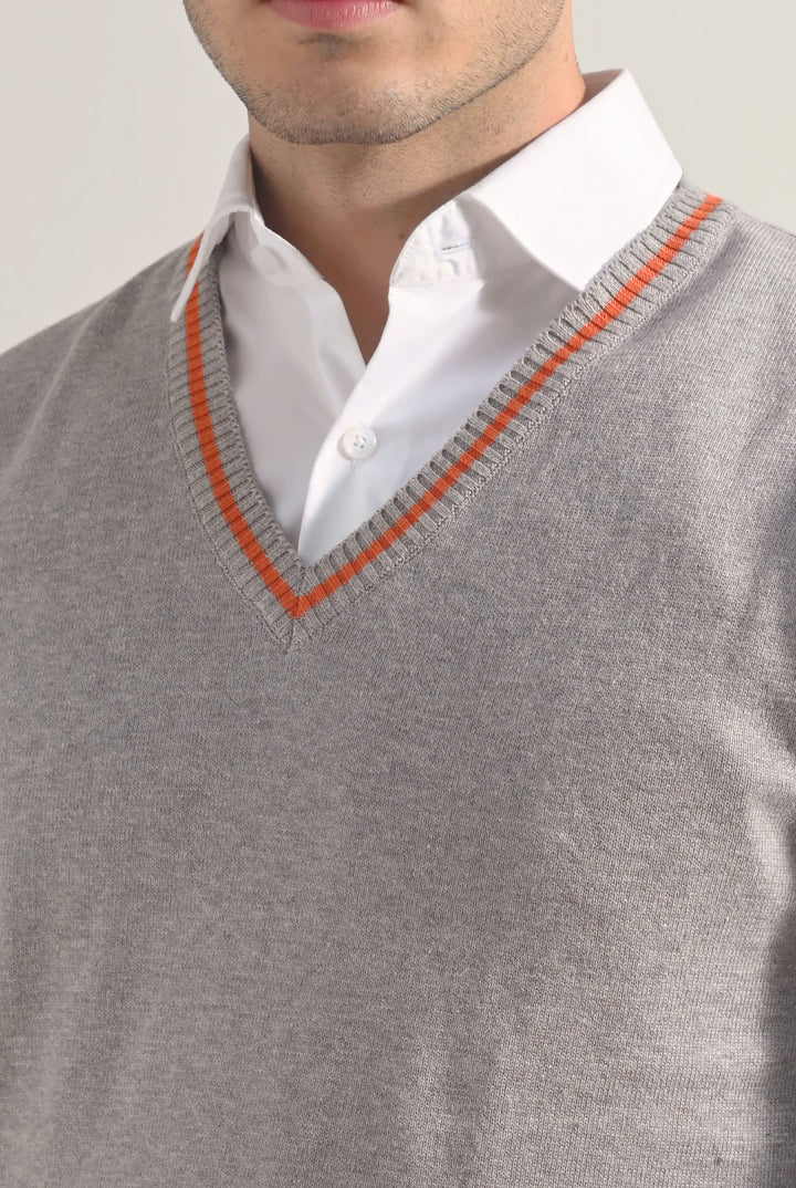 Sweater Vest - Grey - Mendeez