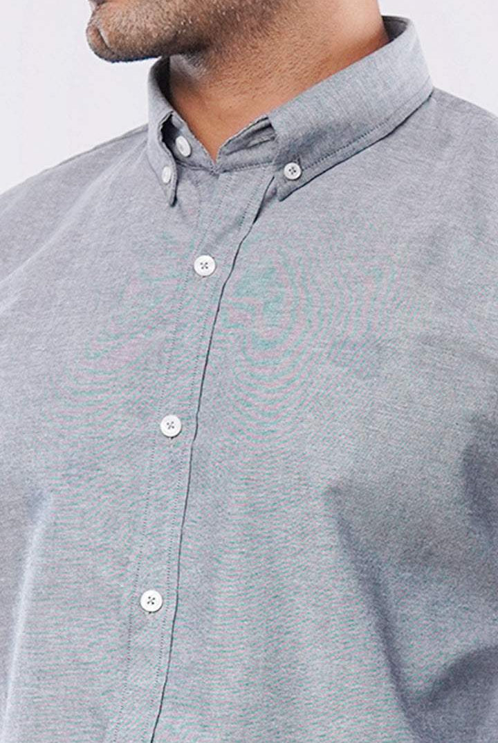 Oxford Shirt - Light Grey - Mendeez