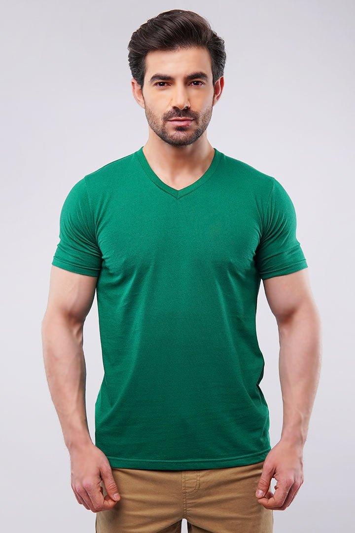 Basic V-Neck - Oxford Green - Mendeez PK