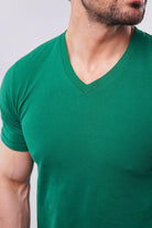 Basic V-Neck - Oxford Green - Mendeez PK