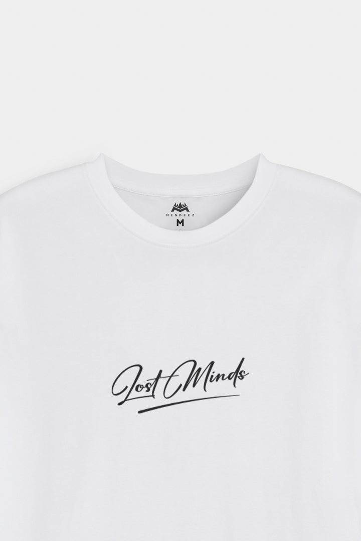 Printed Graphic Tee - White - Mendeez