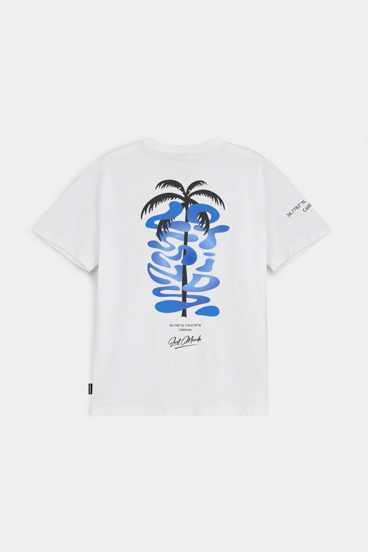 Printed Graphic Tee - White - Mendeez