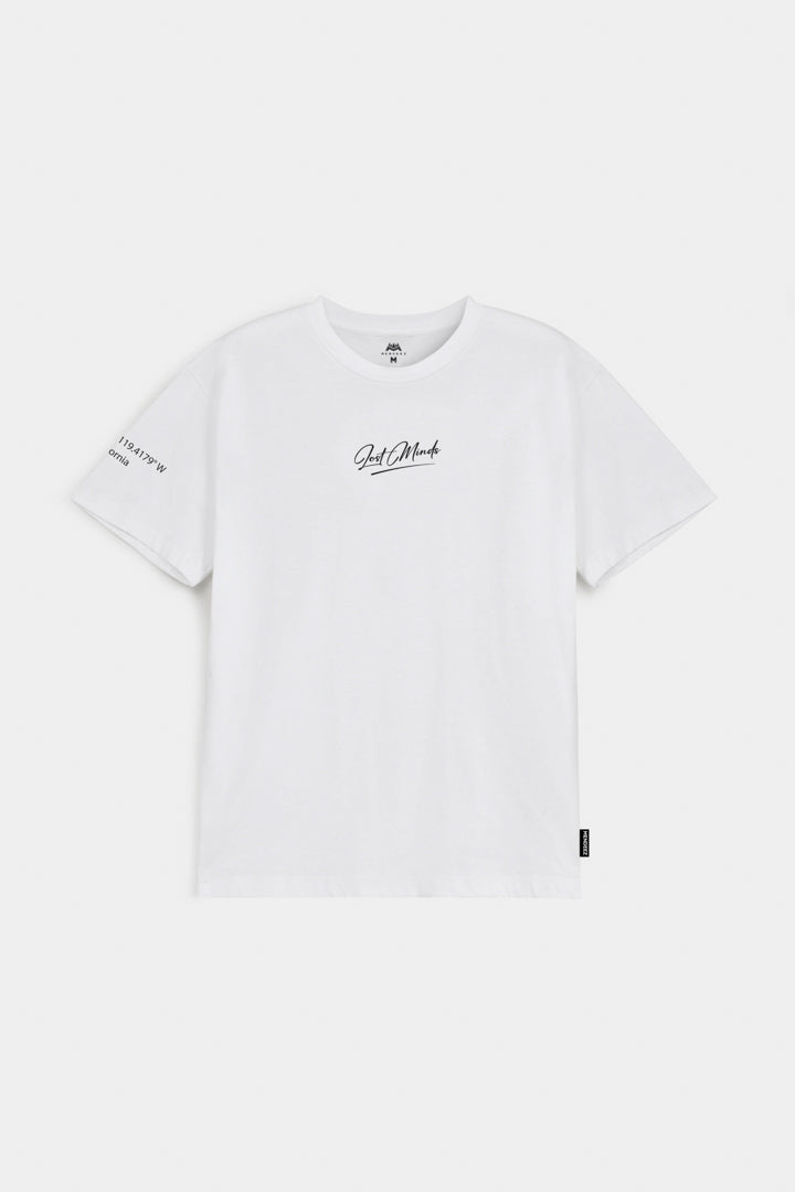 Printed Graphic Tee - White - Mendeez