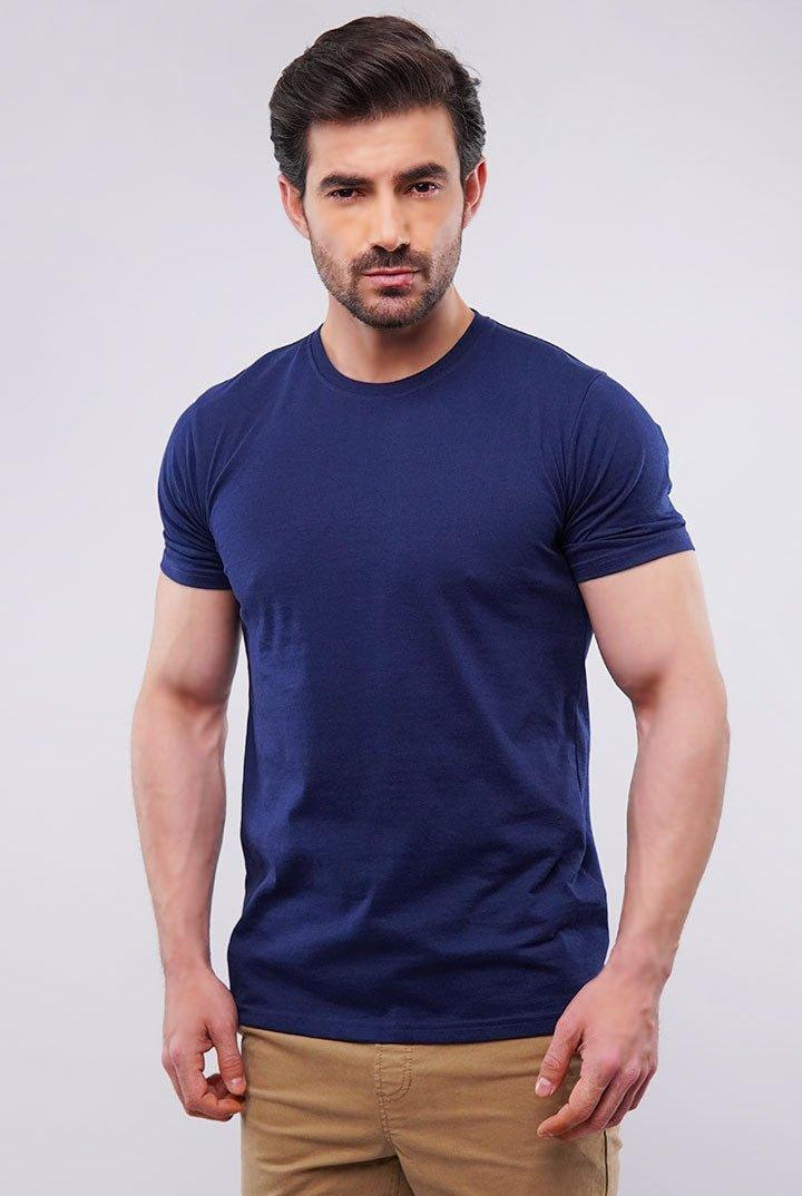 Basic Crew Neck - Navy Blue - Mendeez PK