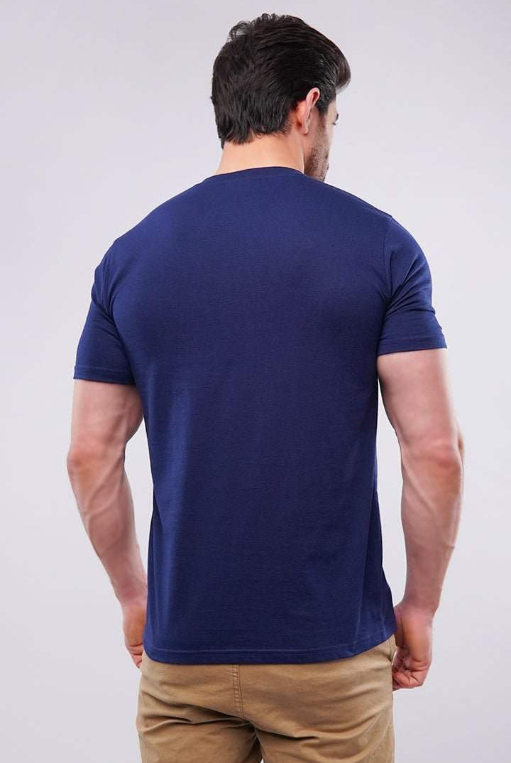 Basic V-Neck - Navy Blue - Mendeez PK