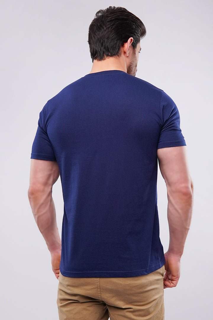 Basic V-Neck - Navy Blue - Mendeez PK
