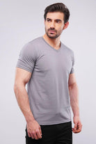 Basic V-Neck - Dark Grey - Mendeez PK
