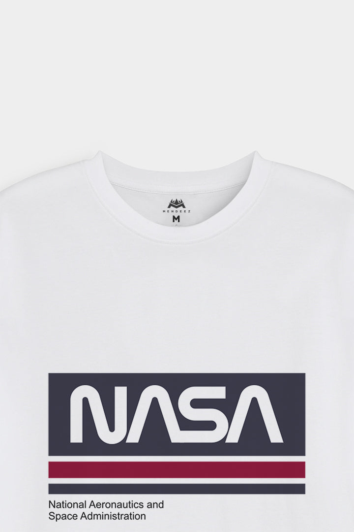 Printed Graphic Tee - White - Mendeez