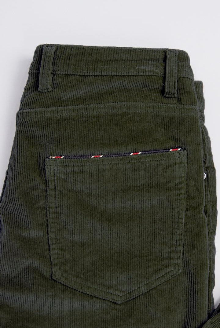 Forest Green Corduroy Pants - Mendeez PK