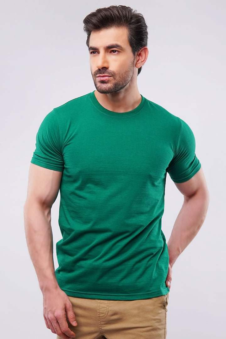 Basic Crew Neck - Oxford Green - Mendeez PK