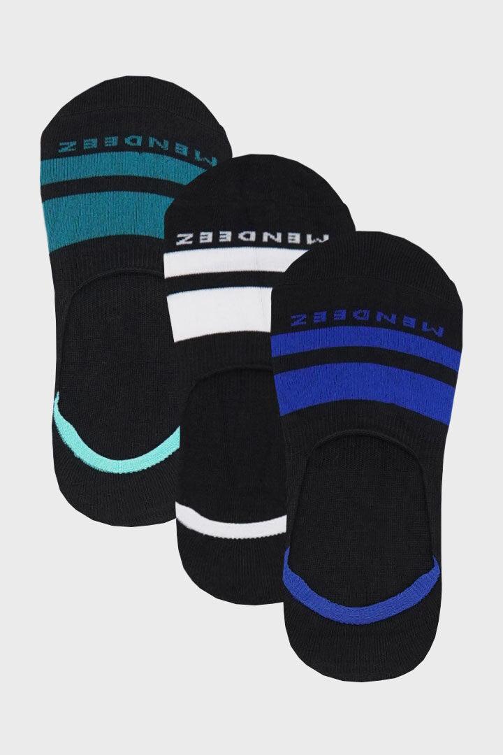 Bold No Show Socks - 3 Pack - Mendeez PK