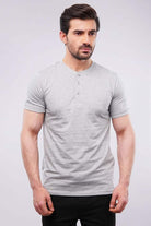 Basic Henley - Heather Grey - Mendeez PK