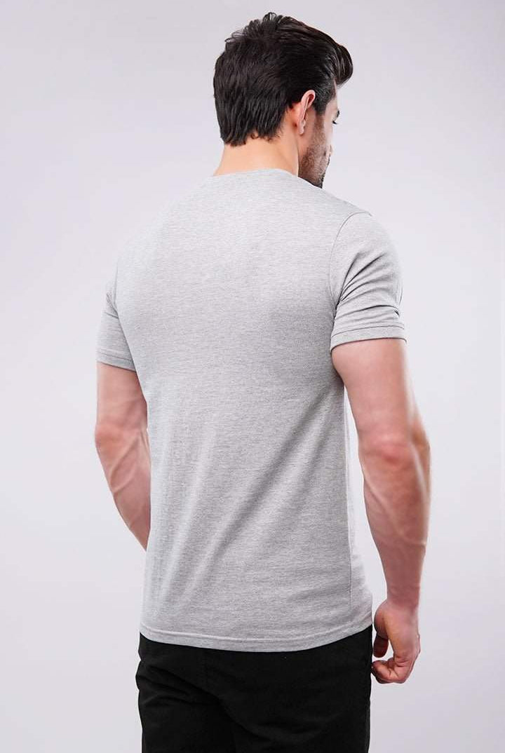 Basic Henley - Heather Grey - Mendeez PK