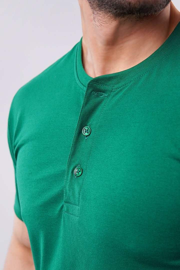 Basic Henley - Oxford Green - Mendeez PK