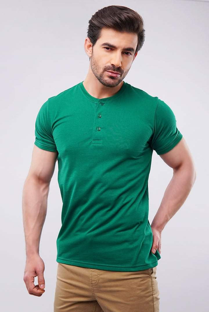 Basic Henley - Oxford Green - Mendeez PK
