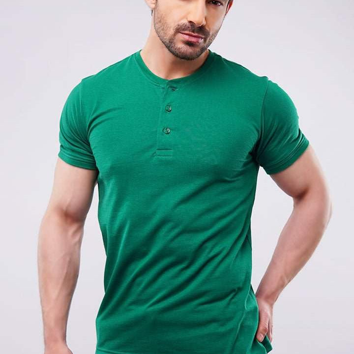 Basic Henley - Oxford Green - Mendeez PK