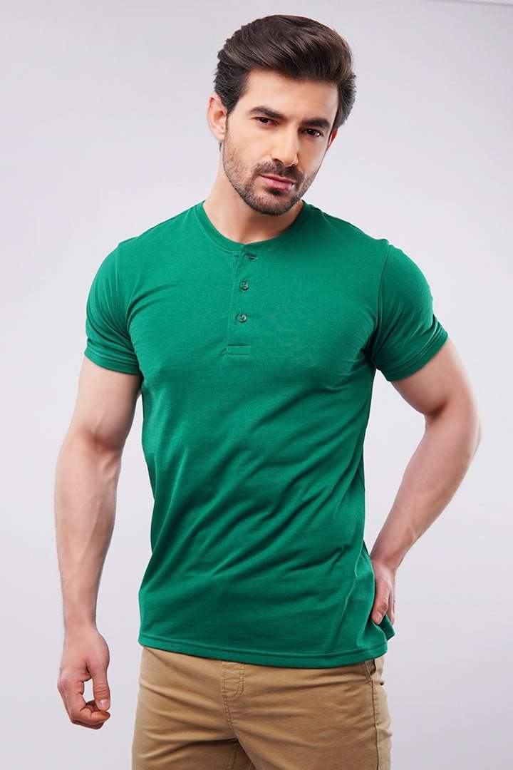 Basic Henley - Oxford Green - Mendeez PK