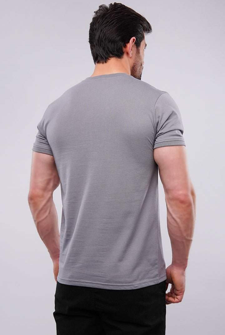 Basic Henley - Dark Grey - Mendeez PK