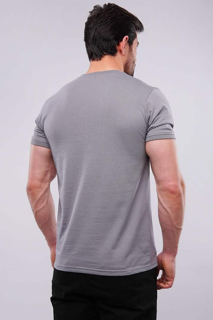 Basic Henley - Dark Grey - Mendeez PK