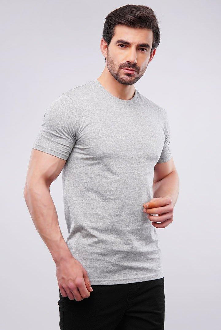 Basic Crew Neck - Heather Grey - Mendeez PK