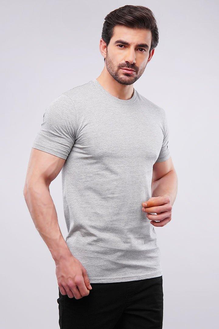 Basic Crew Neck - Heather Grey - Mendeez PK