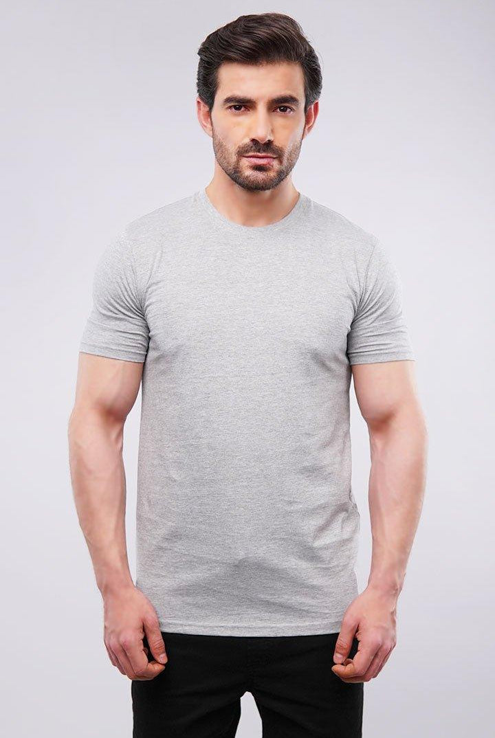 Basic Crew Neck - Heather Grey - Mendeez PK