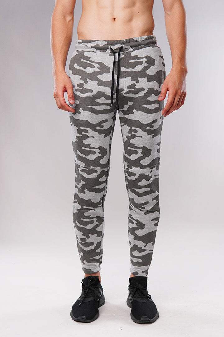 Grey Camo Cut and Sew Jogger Pant - Mendeez PK