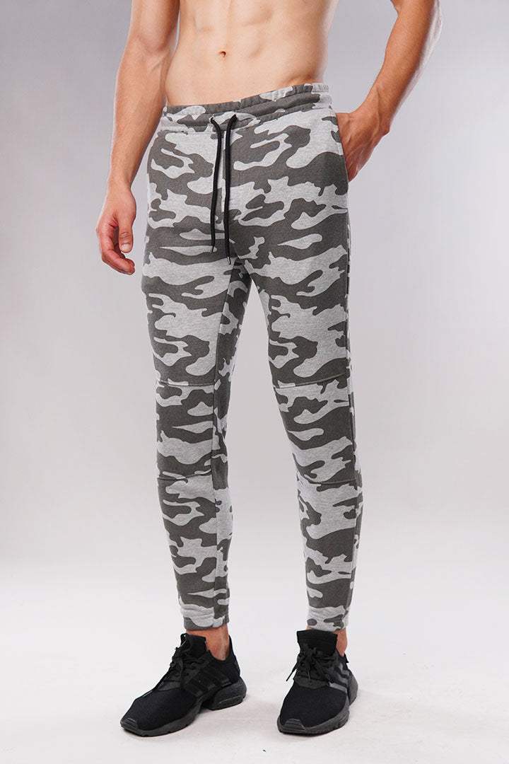 Grey Camo Cut and Sew Jogger Pant - Mendeez PK