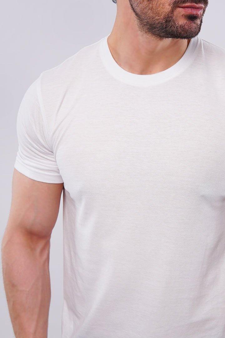 Basic Crew Neck - White - Mendeez PK