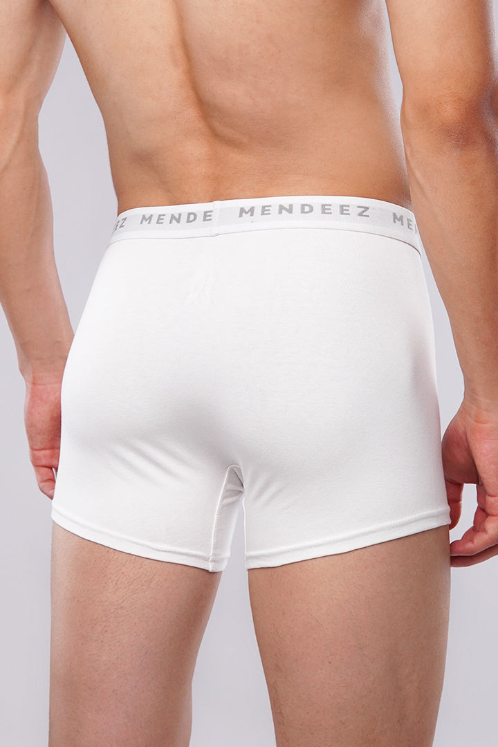 Classic White Boxer Trunks - Mendeez PK