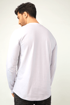 Lavender Full Sleeve Henley T-Shirt - Mendeez PK