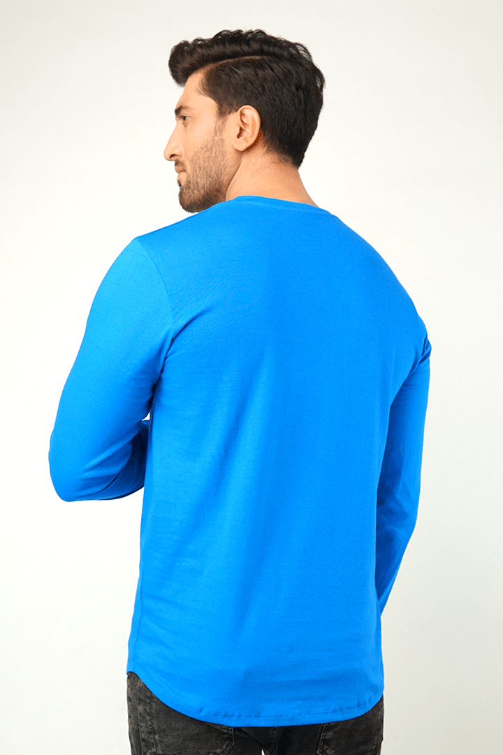 Royal Blue Full Sleeve T-Shirt - Mendeez PK