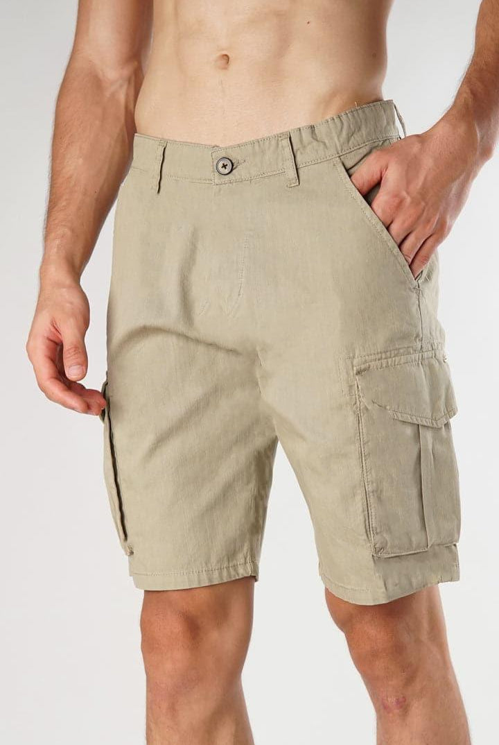 Sandy Brown Cargo Shorts - Mendeez PK