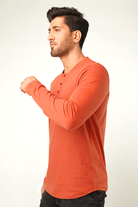 Red Ochre Full Sleeve Henley T-Shirt - Mendeez PK