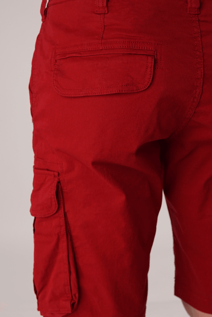Cardinal Triple Stitched Cargo Shorts - Mendeez PK