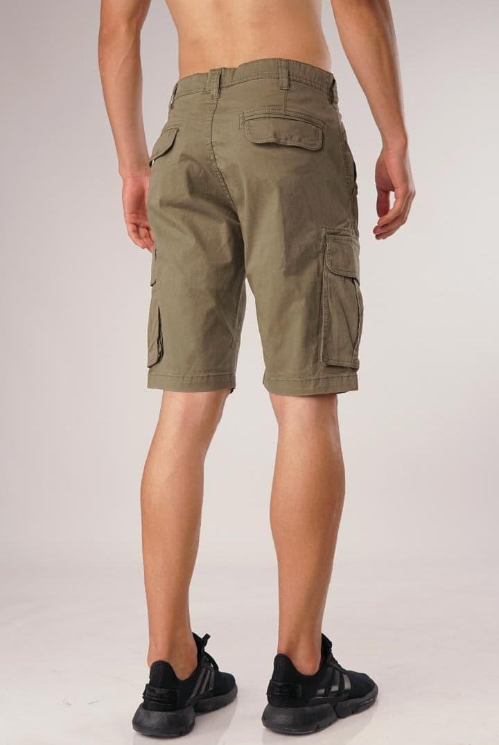 Carob Triple Stitched Cargo Shorts - Mendeez PK