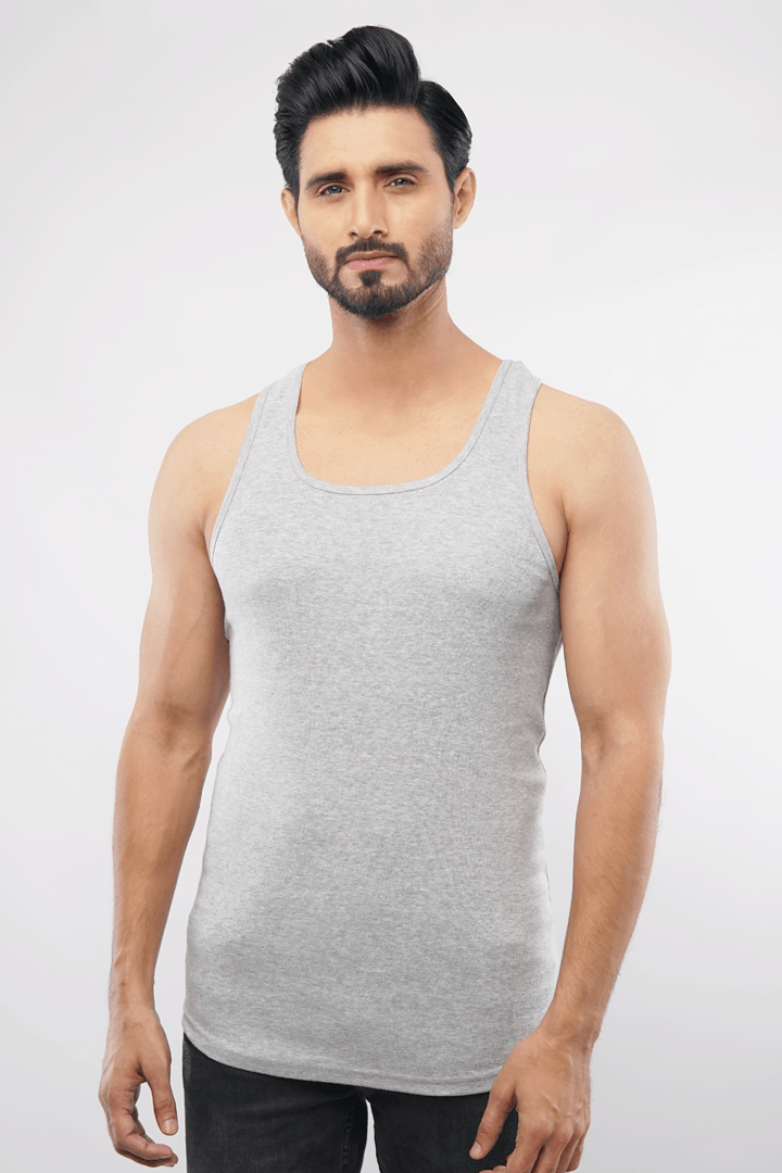 Roger Tank Top - Heather Grey - Mendeez PK