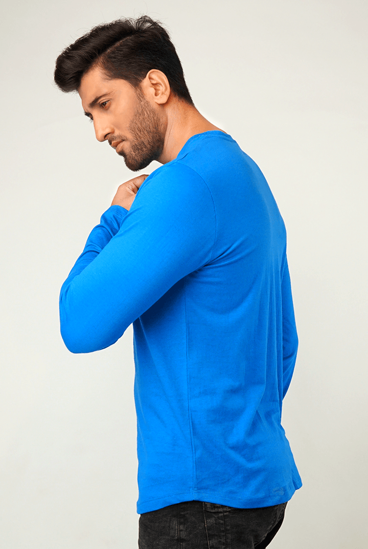 Royal Blue Full Sleeve T-Shirt - Mendeez PK