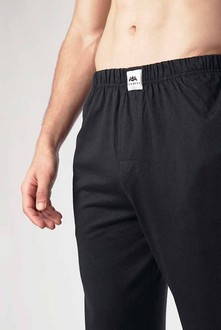 Jersey Pajama Pants - Black - Mendeez PK