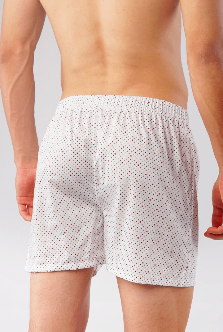Starred Woven Boxer Shorts - Mendeez PK