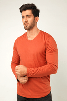 Tawny V-Neck Full Sleeve T-Shirt - Mendeez PK