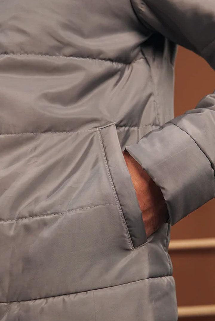Smoky Gray Puffer Jacket - Mendeez PK
