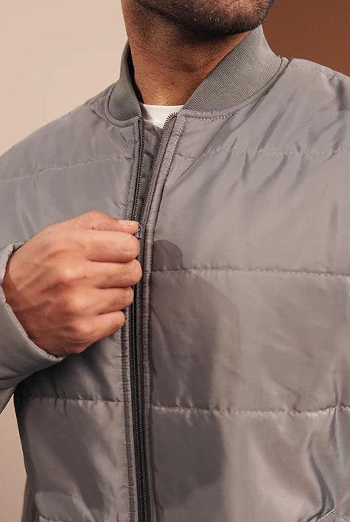 Smoky Gray Puffer Jacket - Mendeez PK