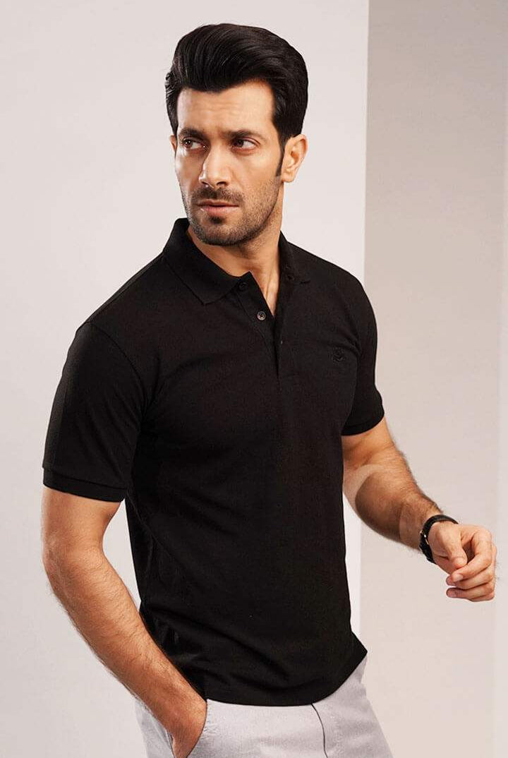 Black Polo-MENDEEZ-T-Shirts