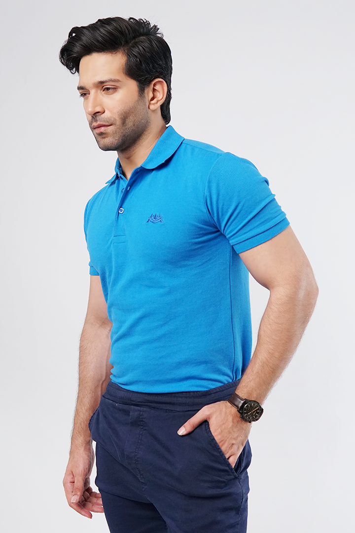 Royal Blue Polo T-Shirt - Mendeez PK