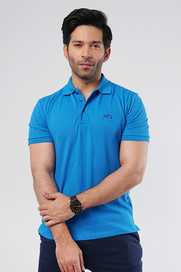 Royal Blue Polo T-Shirt - Mendeez PK