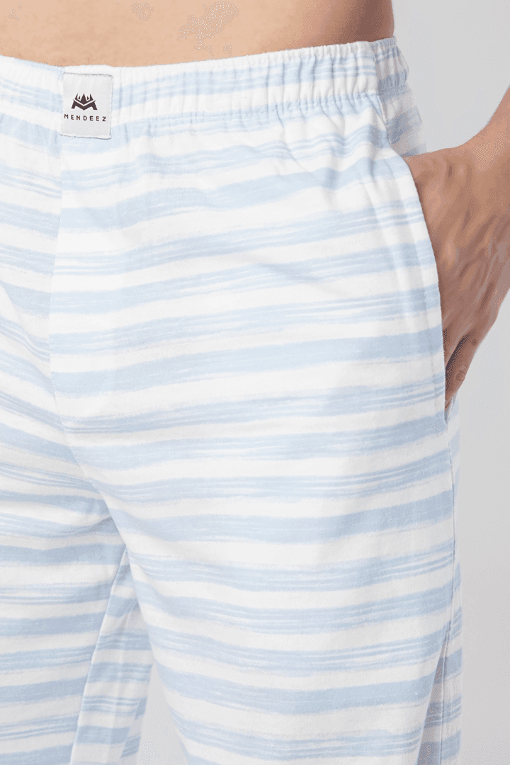 Breton Stripes Jersey Pajamas-MENDEEZ-Pajama