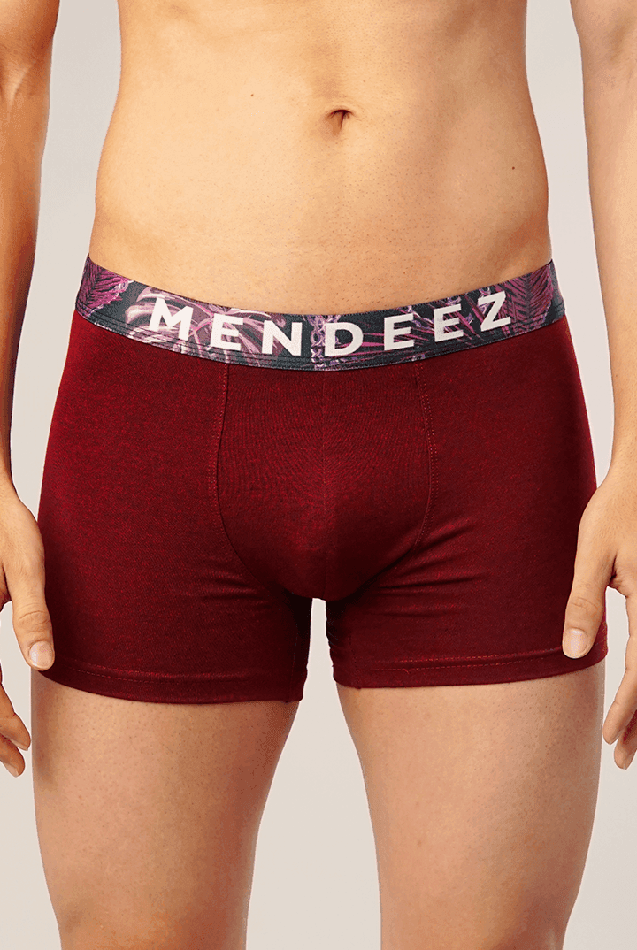 Deep Burgundy Boxer Trunk-MENDEEZ-Trunks