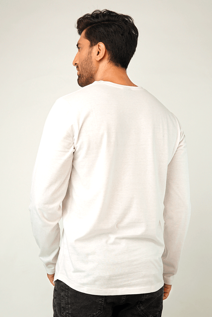 Dove V-Neck Full Sleeve T-Shirt-MENDEEZ-T-Shirts