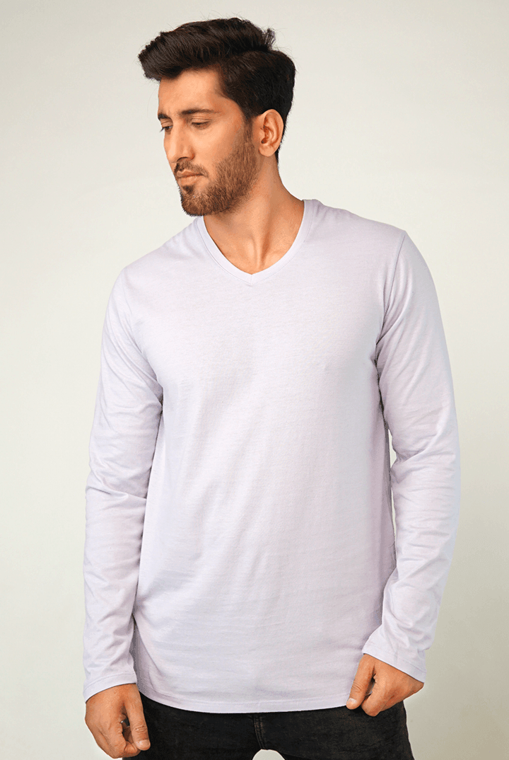 Esch V-neck Full Sleeve T-Shirt-MENDEEZ-T-Shirts